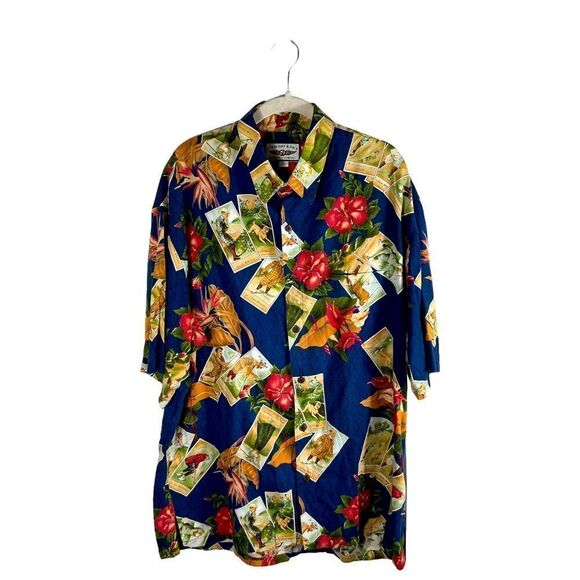 Straight Down Clothing Company Vintage Golfers Hawaiian Button Down Shirt - Picture 1 of 9